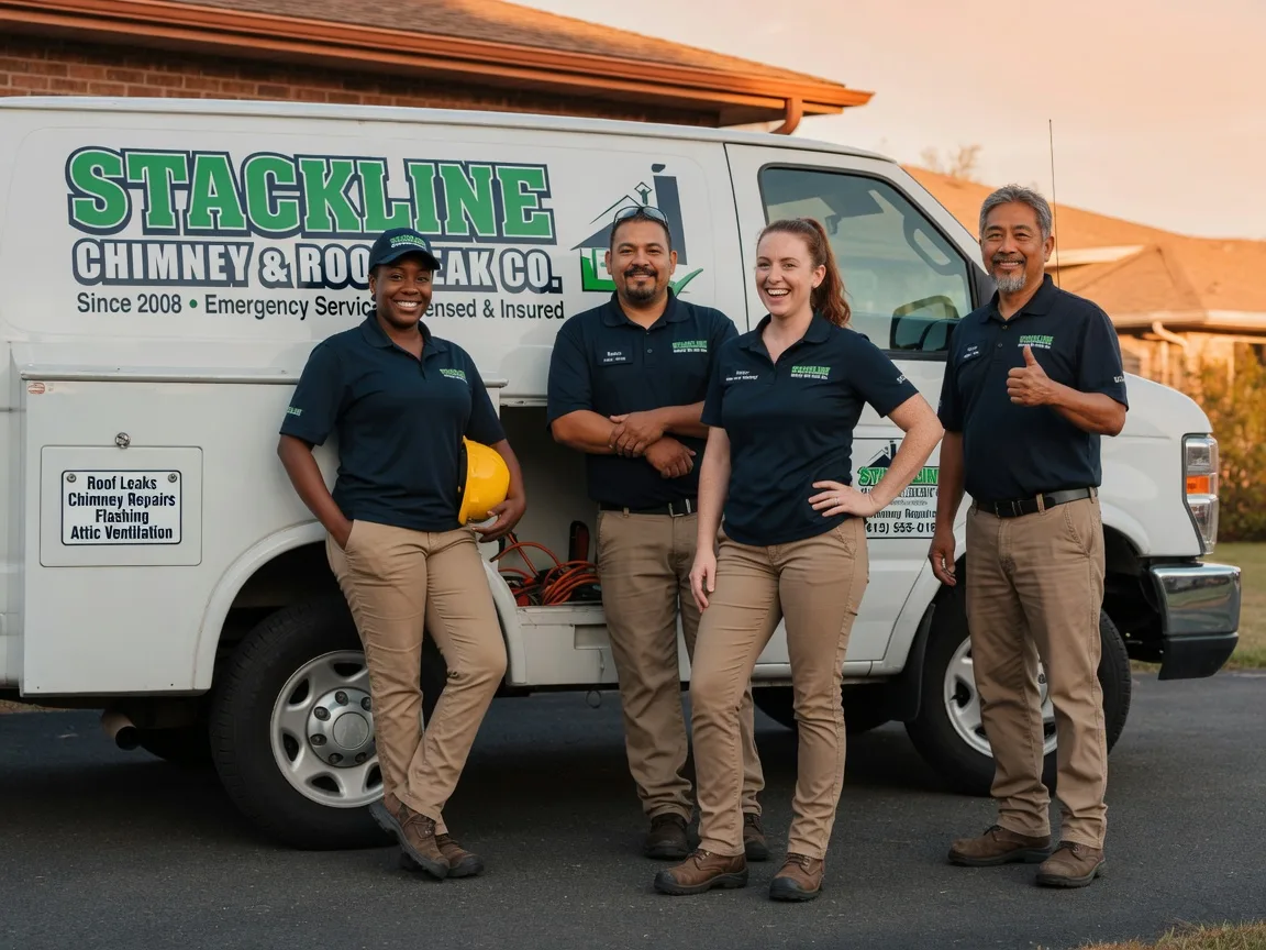 Chimney flashing repair company in Mulhall, OK